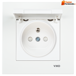 Viko Karre/Meridian Beyaz Kapaklı Ups Priz Ç.K. Mekanizma (Çerçeve Hariç) 90967070